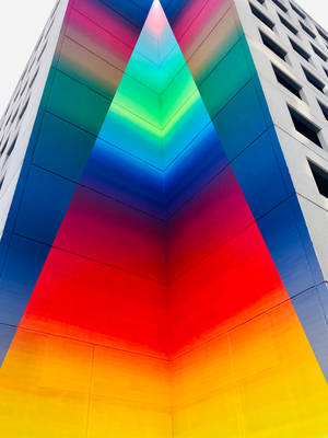 Multicolored Triangle Prism Wallpaper