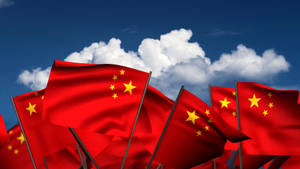 Multiple China Flag Wallpaper