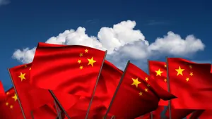 Multiple China Flag Wallpaper