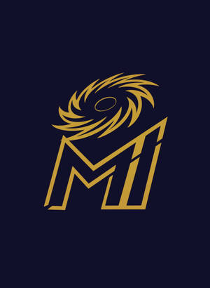 Mumbai Indians Gold Logo Wallpaper