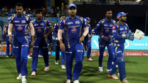 Mumbai Indians Players Entering Cricket Field Wallpaper