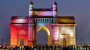 Mumbai Rainbow Gateway Wallpaper