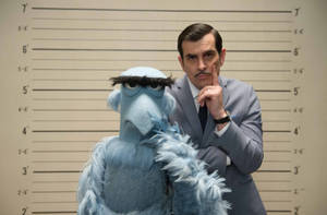 Muppets Most Wanted Characters In A Mugshot Scene Wallpaper