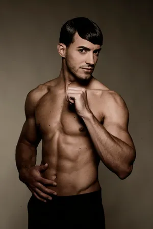 Muscular Man Portrait Wallpaper