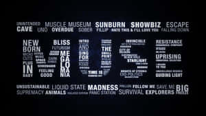 Muse Song Titles Word Cloud Wallpaper