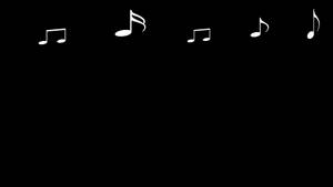 Music Note In Cool Black Wallpaper