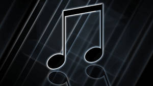 Music Symbols Black Beam Note Wallpaper