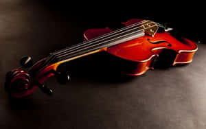 Musical Instrument Classical Violin On Dark Background Wallpaper