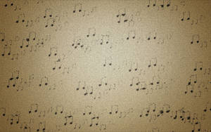 Musical Notes Blurry Paper Texture Wallpaper