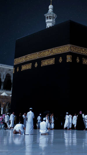Muslims Praying Kaaba Wallpaper