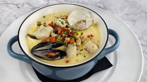 Mussels And Clams Chowder Wallpaper
