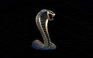 Mustang Hd Cobra Logo Black Wallpaper