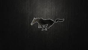 Mustang Hd Logo Dark Leather Wallpaper