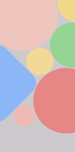 Muted Colorful Shapes Google Pixel 4 Wallpaper