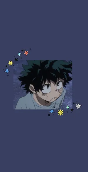 My Hero Academia Deku Anime Cartoon Portrait Wallpaper