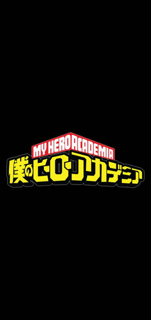 My Hero Academia Logo Black Wallpaper