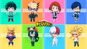 My Hero Academia Logo Chibi Wallpaper