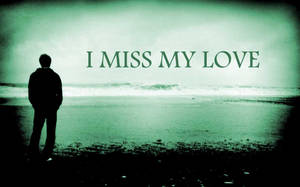 My Love Green Background Wallpaper