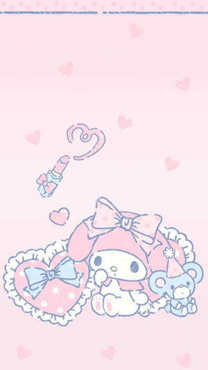 My Melody And Flat Mouse Wallpaper