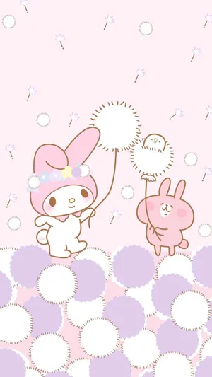 ♡サンリオ♡ — matching kuromi + my melody wallpapers 💜