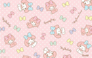 My Melody Cute Pattern Wallpaper
