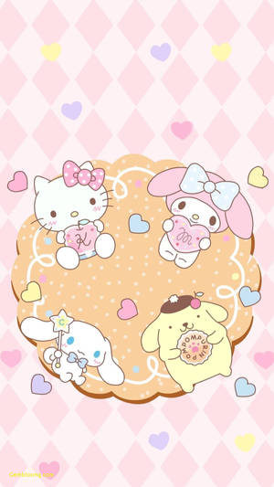 My Melody With Sanrio Friends Wallpaper