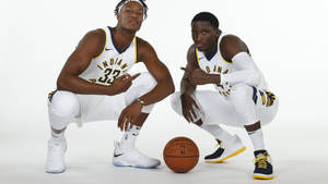 Myles Turner With Victor Oladipo Wallpaper