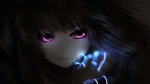 Mysterious Dark Anime Girl Wallpaper