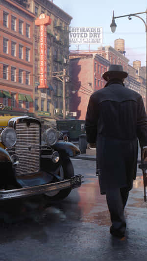 Mysterious Man Mafia Iphone Wallpaper