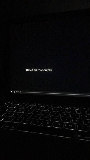 Mysterious Screen Keyboard Aesthetic Wallpaper