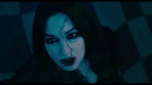 Mysterious_ Woman_with_ Stitched_ Face_4 K Wallpaper