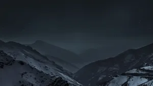 Mystic_ Night_ Mountain_ Range_4 K Wallpaper