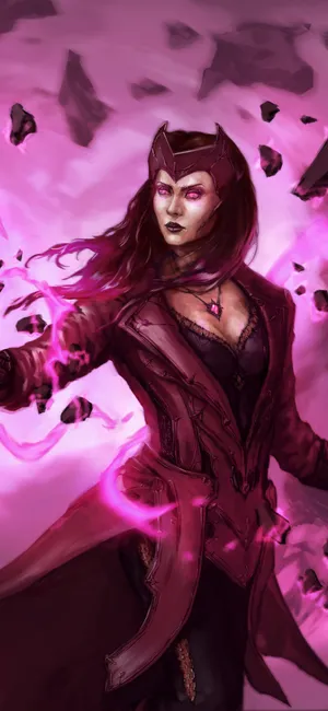 Mystic_ Sorceress_ Amidst_ Chaos.jpg Wallpaper