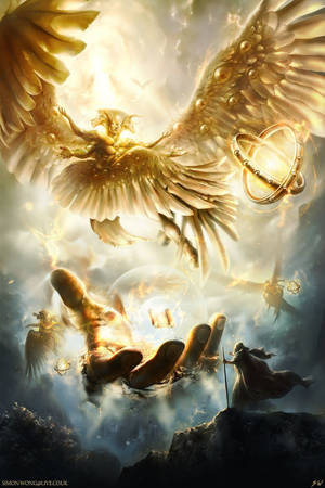 Mystical Biblical Angel Wallpaper