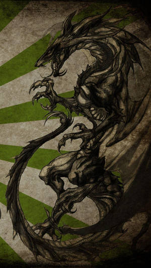 Mystical Dragon Iphone Wallpaper Wallpaper
