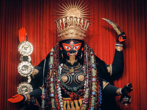 Mystical Representation Of Goddess Kali Wallpaper