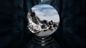 Mystical Snow Globe View Wallpaper