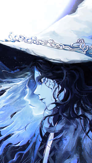 Mystical_ Witch_ Profile_ Art Wallpaper