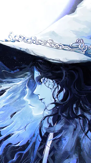 Mystical_ Witch_ Profile_ Art Wallpaper