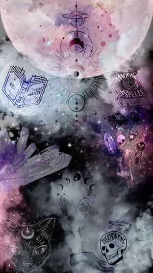 Mystical_ Witchcraft_ Collage_ Art Wallpaper