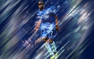 N'golo Kante Abstract Fan Art Wallpaper