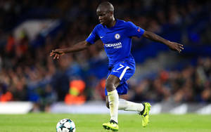 N'golo Kante During Game Full Body Wallpaper