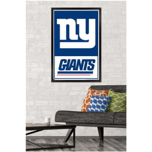 N Y Giants Logo Wall Art Wallpaper