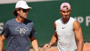 Nadal With Coach Carlos Moya Wallpaper