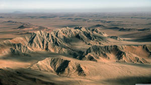 Namibia Aerial View Of Namib Desert Wallpaper