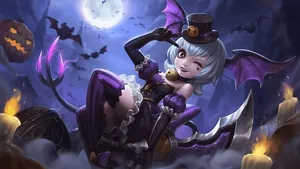 Nana Mobile Legends Halloween Skin Wallpaper