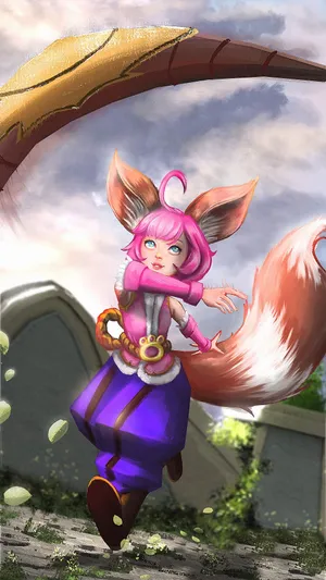 Nana Mobile Legends Running Throwing Boomerang Wallpaper