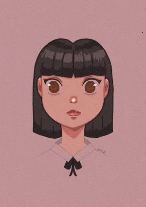 Nanno Cute Colored Drawing Wallpaper