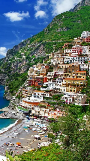 Naples Positano Amalfi Coast Wallpaper