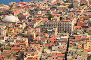 Naples Red Roof Wallpaper